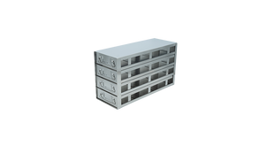 Crystal Industries - UFDHT-34 - Upright Freezer Drawer Rack for 100-Cell Hinged Plastic Boxes, 3x4 Configuration