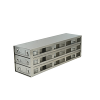 Crystal Industries - UFDHT-43 - Upright Freezer Drawer Rack for 100-Cell Hinged Plastic Boxes, 4x3 Configuration