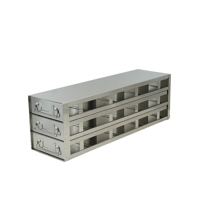Crystal Industries - UFDHT-43 - Upright Freezer Drawer Rack for 100-Cell Hinged Plastic Boxes, 4x3 Configuration