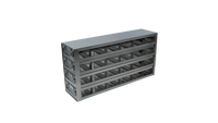 UFDMM-64 - Drawer Freezer Rack for SBS Formatted Boxes, 6x4 Configuration