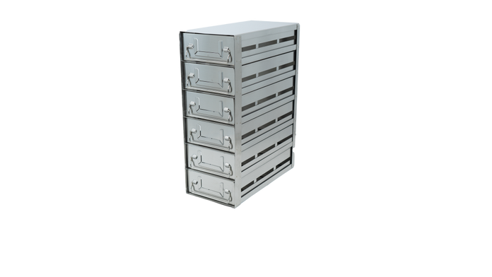 Crystal Industries - UFDMP-36 - Upright Freezer Drawer Rack for Microtiter Plates, 3x6 Configuration