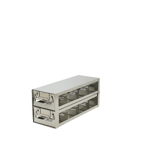 Crystal Industries - UFDPCR-42 - Upright Freezer Drawer Rack for 0.2ml Tube 96-Well PCR Boxes, 4x2 Configuration