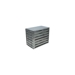 Crystal Industries - UFDS-100-27 - Upright Freezer Drawer Rack for 100-Place Slide Boxes, 2x7 Configuration