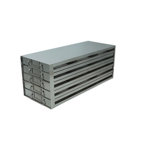 Crystal Industries - UFDS-100-35 - Upright Freezer Drawer Rack for 100-Place Slide Boxes, 3x5 Configuration