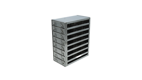 Crystal Industries - UFDS-25-38 - Upright Freezer Drawer Rack for 25-Place Slide Boxes, 3x8 Configuration