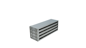 UFDS-25-54 - Upright Freezer Drawer Rack for 25-Place Slide Boxes, 5x4 Configuration