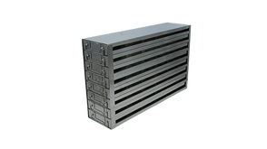 Crystal Industries - UFDS-25-68 - Upright Freezer Drawer Rack for 25-Place Slide Boxes, 6x8 Configuration
