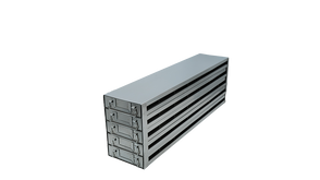 Crystal Industries - UFDS-25-75 - Upright Freezer Drawer Rack for 25-Place Slide Boxes, 7x5 Configuration
