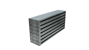 Crystal Industries - UFDS-25-77 - Upright Freezer Drawer Rack for 25-Place Slide Boxes, 7x7 Configuration