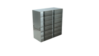 Crystal Industries - UFM-2615 - Upright Freezer Rack for 50-Cell 1.5ml Microtube Storage Boxes, 2x6x2 Configuration