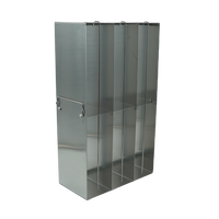 Crystal Industries - UFMP-319L - Upright Freezer Rack for 96/384-Well Microtiter Plates, 84 Plates with Lids, 96 Plates without Lids