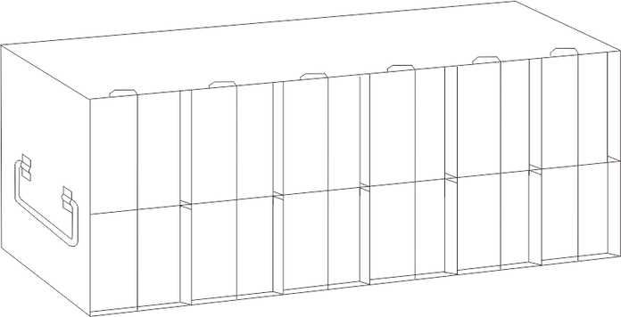 Crystal Industries - UFMP - Upright Freezer Rack for 96/384-Well Microtiter Plates