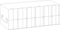 Crystal Industries - UFMP-611L - Upright Freezer Rack for 96/384-Well Microtiter Plates, 96 Plates with Lids, 120 Plates without Lids