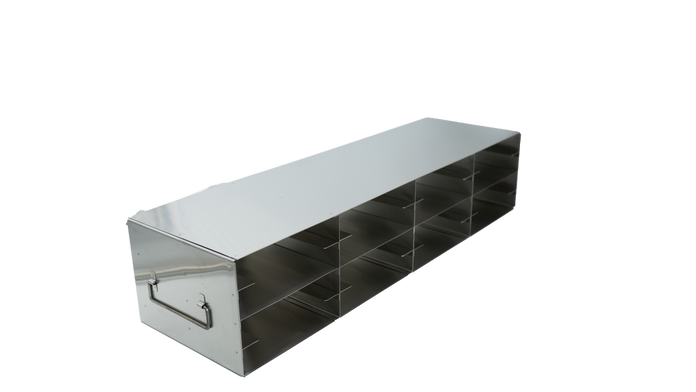 Crystal Industries - UFS-100-44 - Upright Freezer Rack for 100-Place Slide Boxes, 4x4 Configuration