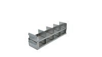 Crystal Industries - UFS-423 - Upright Sliding Tray Rack for 3" Boxes, 4x2 Configuration