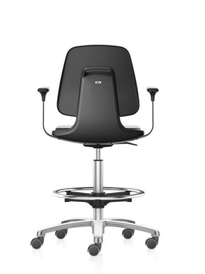 Bimos - 20025418-A - Labsit Chair Plus 9123E+, ESD Capable, Desk-to-Bench Height, with Foot Ring, with Arms
