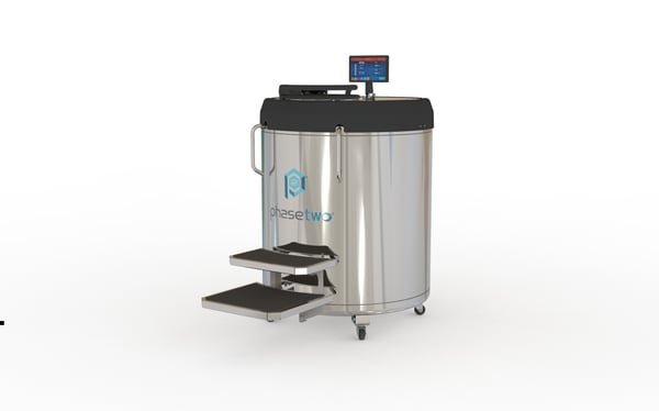 Phasetwo - HCHE50-Cont-GB - High Capacity High Efficiency Cryogenic Freezer with DLS3 Controller & Gas Bypass